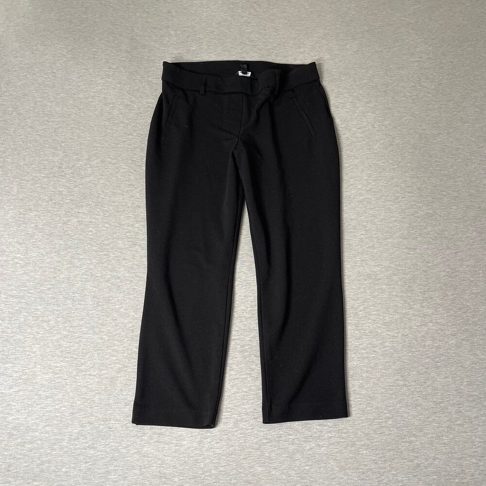 Jules & Leopold Women's Black Straight-Leg Ankle Dress Pants